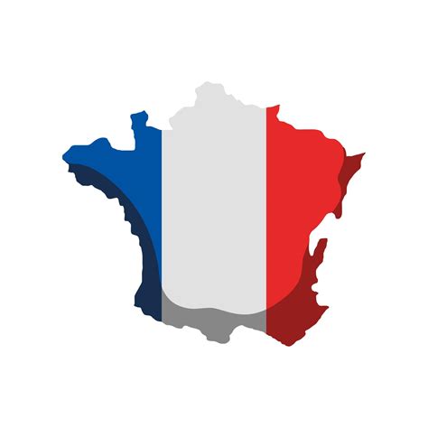 France Map And Flag 3792799 Vector Art At Vecteezy