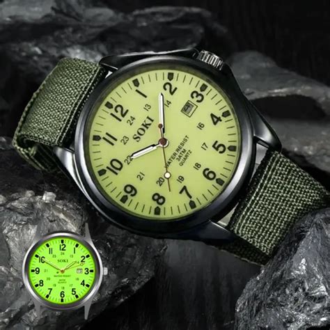 men military army mens date canvas strap analog quartz sport wrist watch ts 9 99 picclick