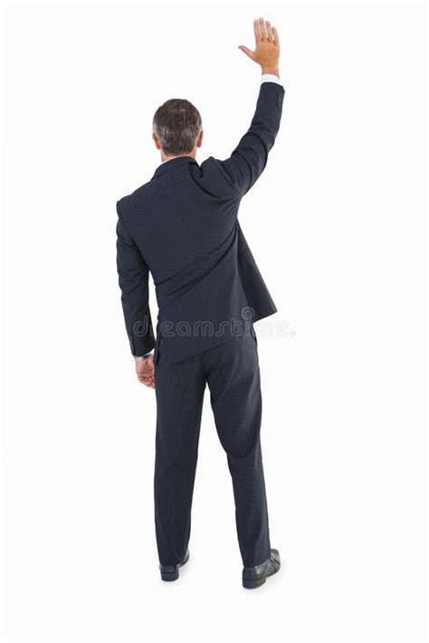 Man Rear Suit View Waving Stock Photos Free And Royalty Free Stock