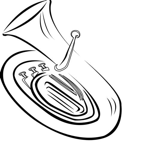 Sousaphone Drawing Free Download On Clipartmag