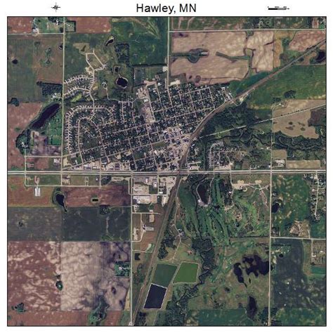 Aerial Photography Map Of Hawley Mn Minnesota