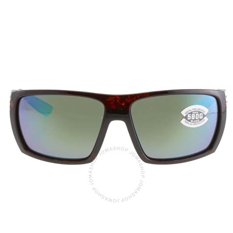Costa Del Mar Hamlin Polarized Green Mirror Square Sunglasses Hl 10