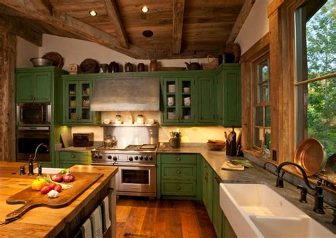The walls are benjamin moore dove wing. 21+ Green Kitchen Designs, Decorating Ideas | Design ...