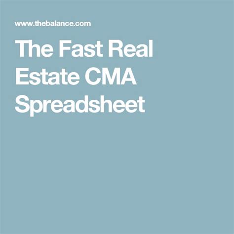 An Experienced Guide To An Accurate Cma Cma Real Real Estate
