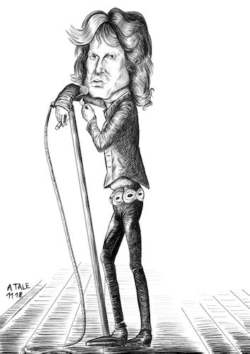 Jim Morrison Karikatur By Ago Famous People Cartoon Toonpool