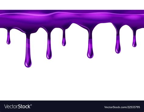 Dripping Seamless Purple Dripps Liquid Drop And Vector Image