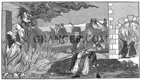 Image Of Witch Burning 1555 Witches Being Burned At The Stake In Germany In 1555 After A