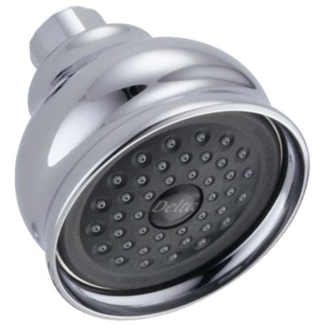 Delta Universal Showering Components Chrome Round Fixed Showerhead Shower Head 1 75 Gpm 6 6 Lpm