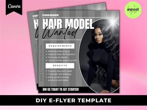 Hair Makeup Model Wanted Flyer Wanted Brand Influencer Brand