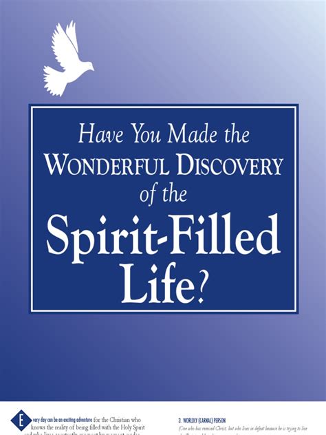 Have You Made The Wonderful Discovery Of The Spirit Filled Life