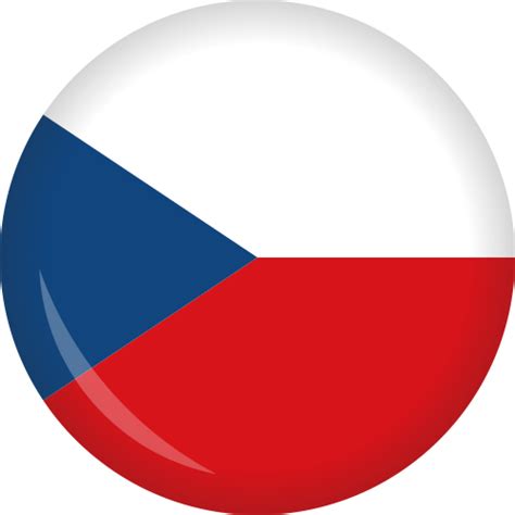 Die flagge von tschechien zeigt zwei waagerechte streifen in weiß und rot und am mast ein. Button Tschechien Flagge Ø 50 mm