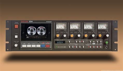 Select picture or schematic to display from thumbnails on the right and power out. Tascam 234 4 track cassette recorder | Audio cassette ...