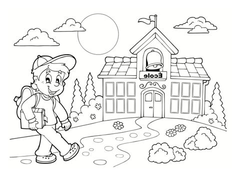 Dessin école Maternelle Inspirant Image Coloriage école 25 Modèles à