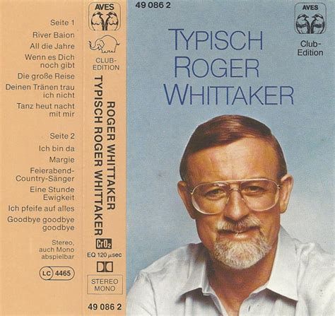 Roger Whittaker Typisch Roger Whittaker Cassette Album Club