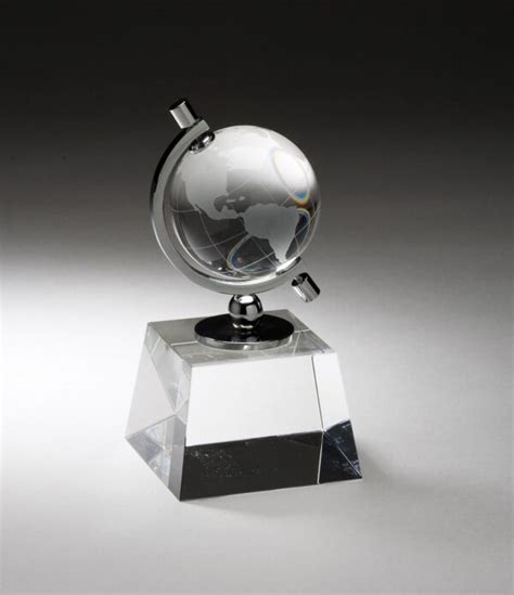 Optical Crystal World Globe Awardthe Trophy Trolley