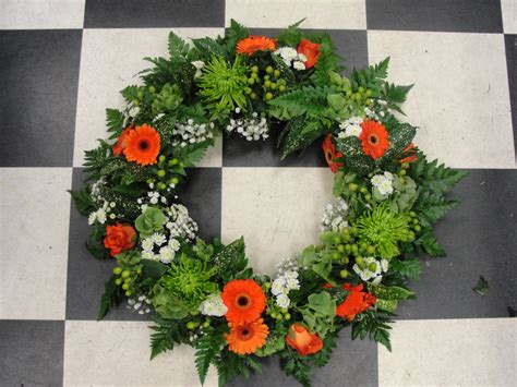 Box 503 la harpe, il 61450 p: Irish colours funeral wreath - The Flower Emporium