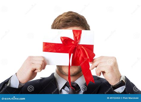 Handsome Man With Valentines T Box Stock Image Image Of Birthday Isolated 49722453