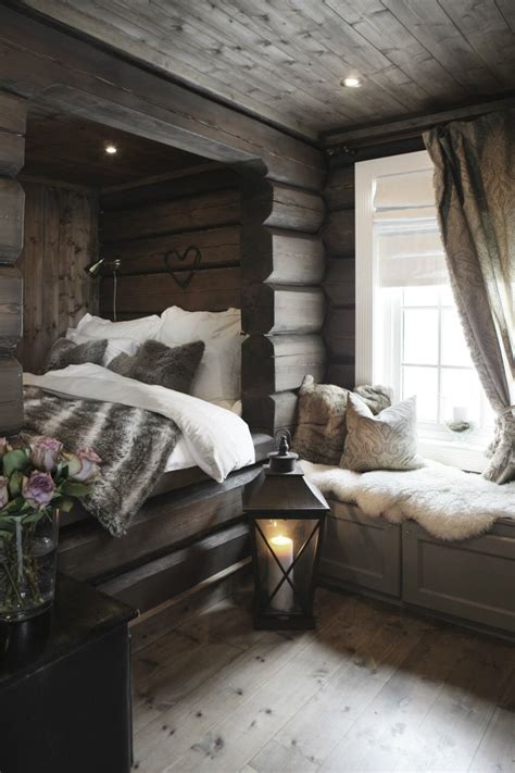 Winter Cabin Home Cozy House Home Bedroom