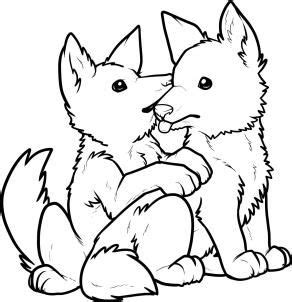 =) how to draw cute animals: how to draw wolf pups, wolf puppies step 12 | Wolf drawing ...