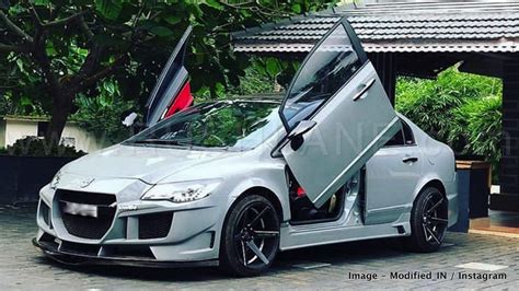 Honda Civic Modified By Owner In India Gets Lamborghini Style Scissor