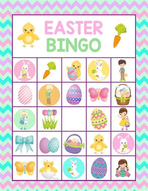 Free Printable Easter Bingo Cards Religious