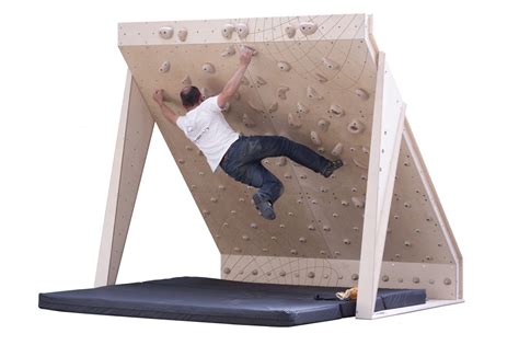 Climb And Boulder At Home Wide 40° Ground Up Wall Interface Climbing