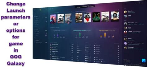 How To Change Game Launch Settings In Gog Galaxy