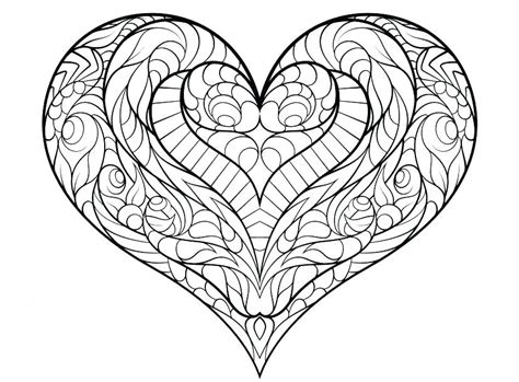 Coloring Page Heart - my coloring books pages