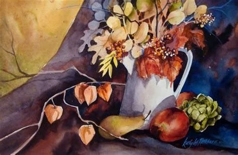 Daily Paintworks Fall Still Life With Lanterns Original Fine Art