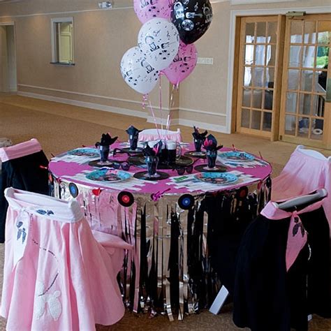 50's oldies theme sock hop birthday party supplies decorations table cover cut outs door cover records banner sign set kit bundle. Rock n roll theme | 50th birthday party themes, Sock hop ...