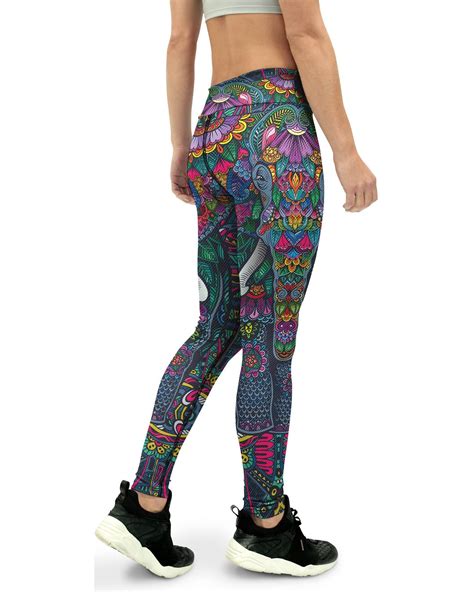 Colorful Elephant Yoga Pants