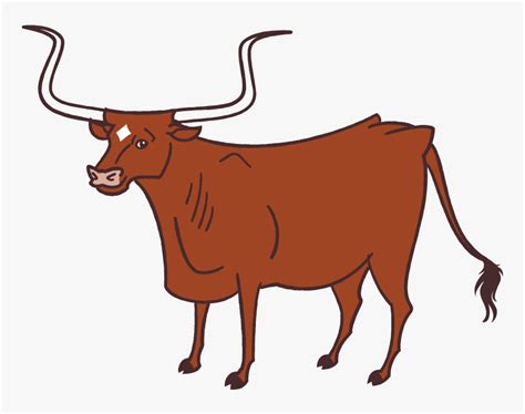 Ox Clipart Longhorn Texas State Animal Cartoon Hd Png Download Kindpng