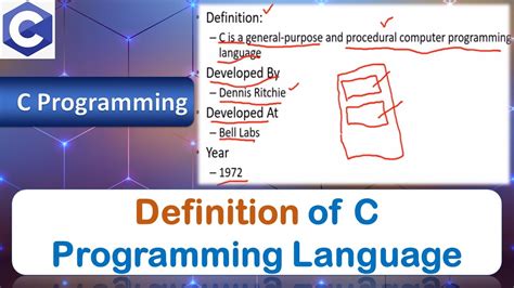 Definition C Programming Language Youtube