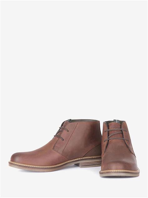 Barbour Redhead Leather Chukka Boots Dark Tan At John Lewis And Partners