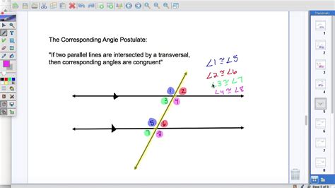 Corresponding Angle Postulate And Alternate Interior Angle Theorem