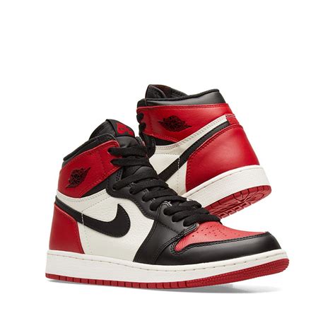 Nike Air Jordan 1 Retro High Og Gs Red Black And White End