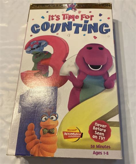 Barney Its Time For Counting Vhs 1998 For Sale Online Ebay