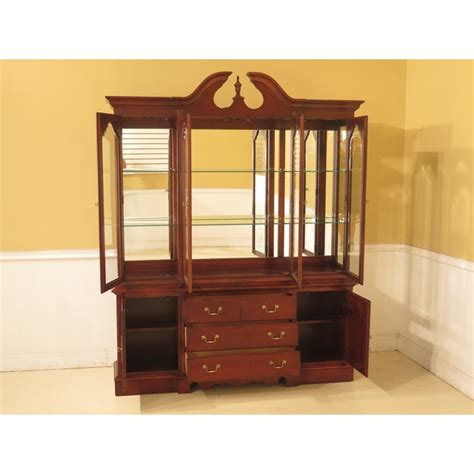 Maybe you would like to learn more about one of these? 1990s Vintage Thomasville 4 Door Cherry Breakfront China ...