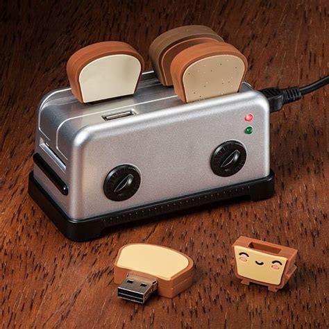Adorable Toaster Usb Hub And Toast Flash Drives