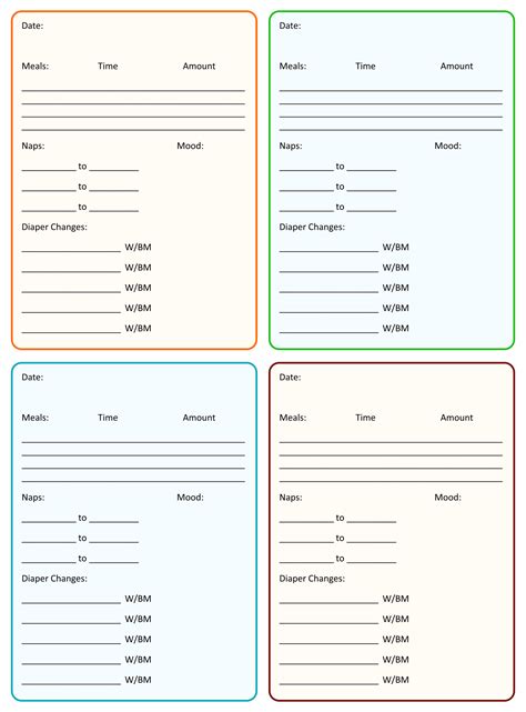 Free Printable Daycare Daily Forms Printable Forms Free Online