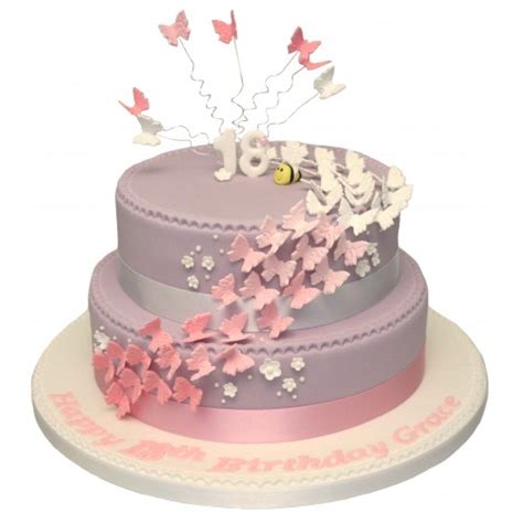 12 great 18th birthday party ideas. butterfly_18th_birthday_cake