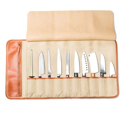 Synthetic Leather Knife Roll Knife Bag For Chefs Everpride