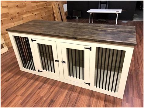 Diy Plans For Large Double Dog Kennel Dog Crate Furniture Etsy In