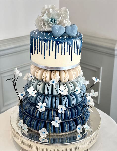 Wedding Cake And Macaron Tower 7Marvels Cakes Macarons
