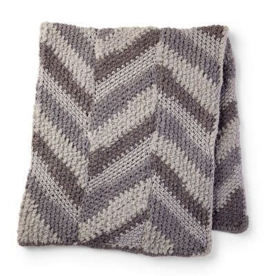 Bernat Hibernate Blanket Yarnspirations Striped Crochet Blanket