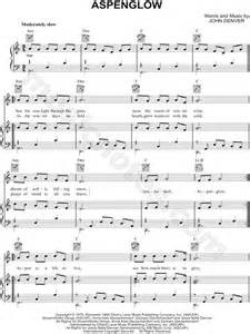 John Denver Aspenglow Sheet Music In C Major Transposable