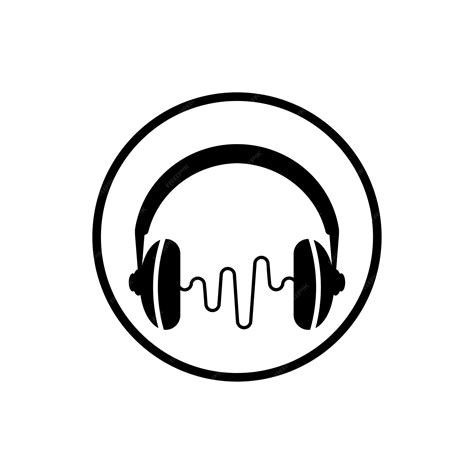 Casque avec microphone et ondes sonores bat concept de station de radio