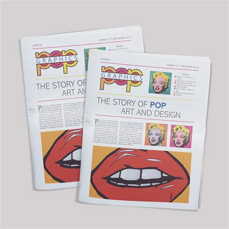 Pop Art News Paper On Behance
