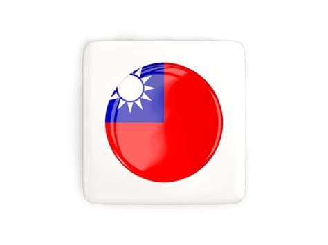 Download icons in all formats or edit them for your designs. Square icon with round flag. Illustration of flag of Taiwan