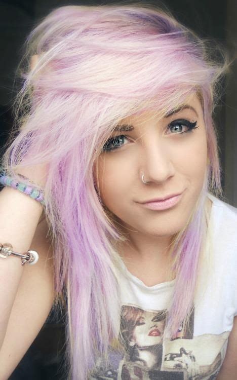 Light Pink Hair Girl With Light Pink And Lilaclight